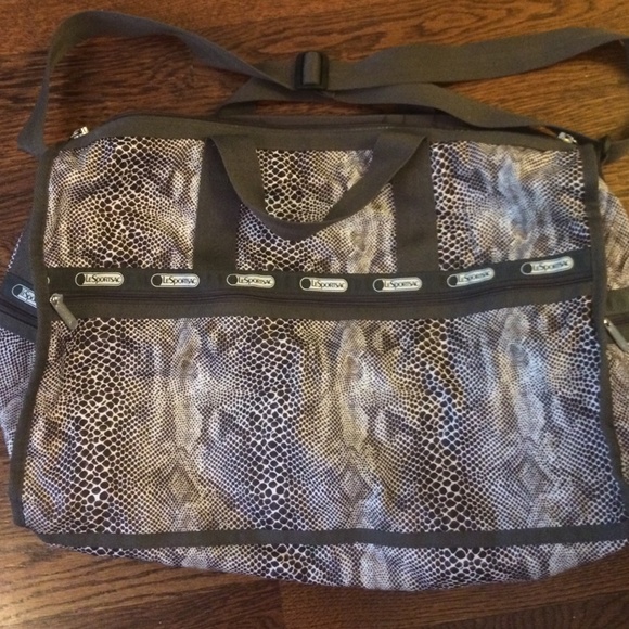 Leopard print LeSportsac duffle