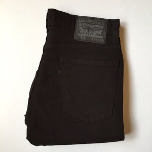 Levi's 511 Slim Skinny Black Jeans Men's 30/30