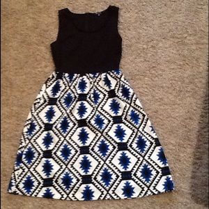 41Hawthorn Harriet Aztec Print Fit and Flare Dress
