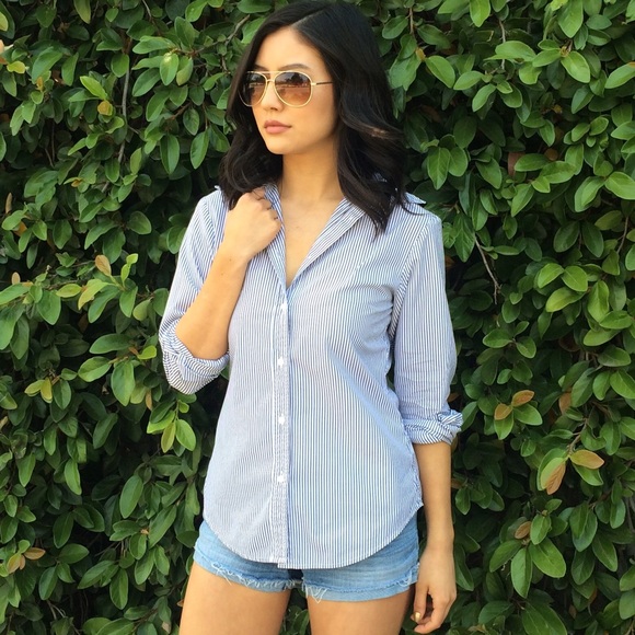 GAP Tops - Striped Button Down Shirt