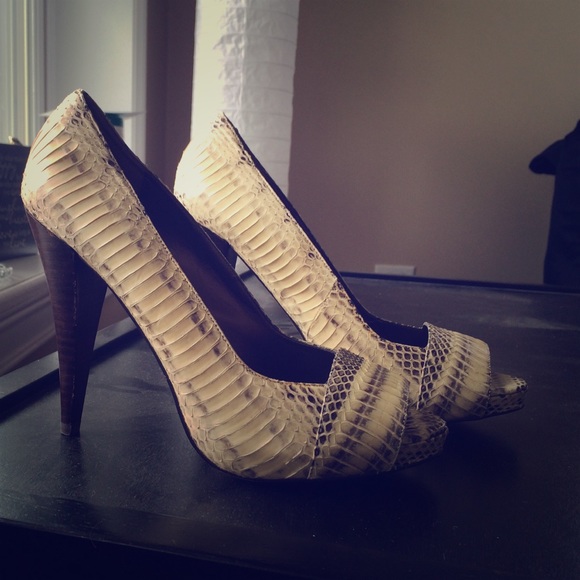 Aldo Snakeskin Pumps