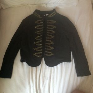 Black jacket with gold detailing