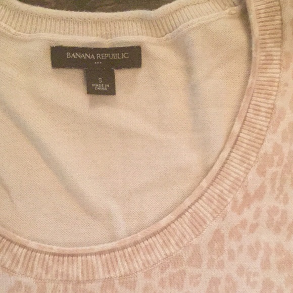 ***SALE*** BR Beige Leopard Short-Sleeve Sweater - Picture 2 of 4