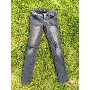 Aqua Distressed Jeans