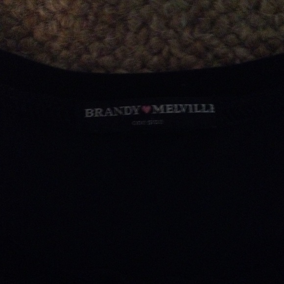 Brandy Melville Navy Velvet Crop Top!! (: - Picture 2 of 2