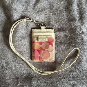 Coach Id holder/lanyard