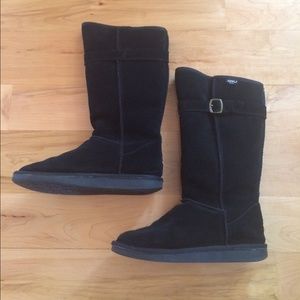 Emu wool black winter boots size 8