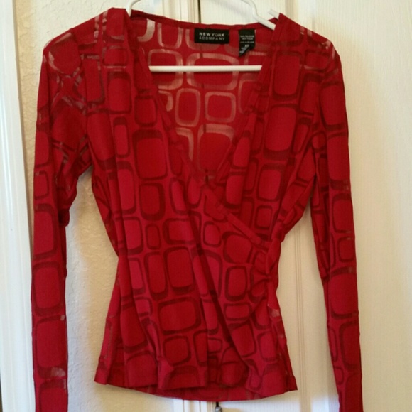 Sheer blouse New York & co