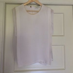 Sandro top with sheer panneling
