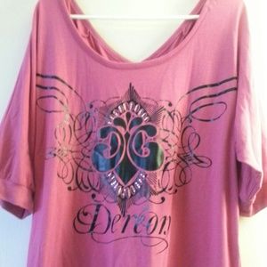 Hot pink Dereon top