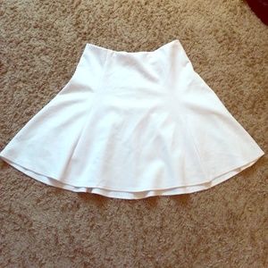 White pleated skirt