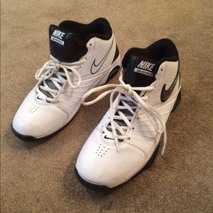 High top Nike basketball shoes