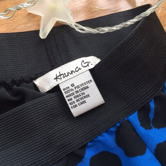 Blue Cheetah-Print Skirt - Picture 4 of 4