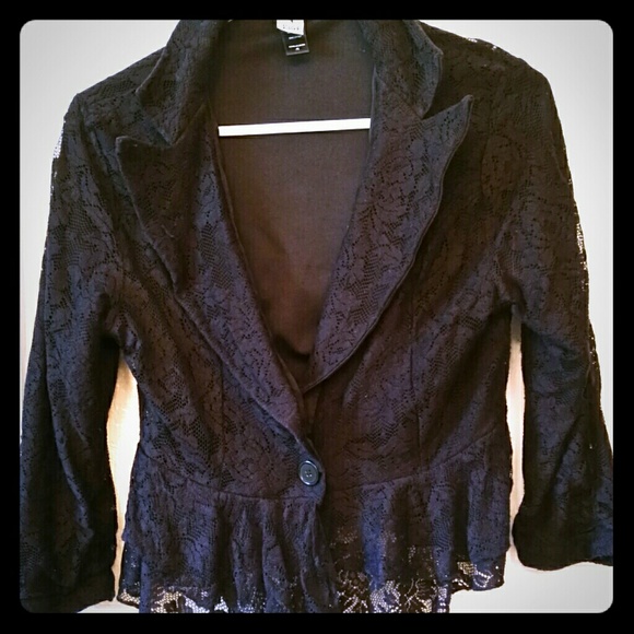 Lace blazer