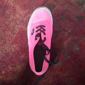 Neon pink vans