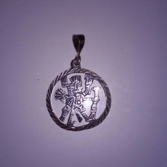 .950 Silver Aztec Penant