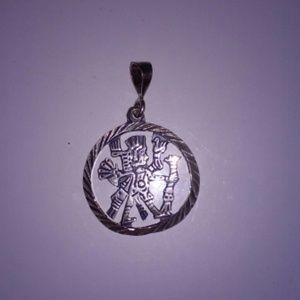 .950 Silver Aztec Penant