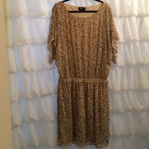 Adrianna Papell Gold sequin dress.