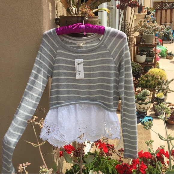 Gray cotton sweater