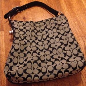 Black Signature Coach Bag