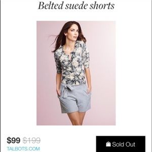 Grey Suede Shorts | 10