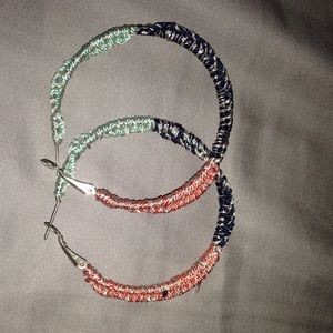 Noonday wrapped hoops 2""