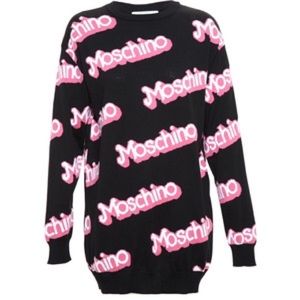 MOSCHINO Barbie Sweater Dress DUPE in Black