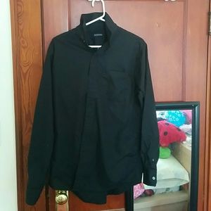 BNWOT George black button down shirt
