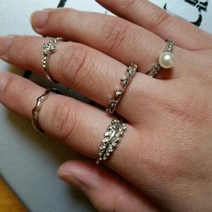 Set of 5 stacking rings