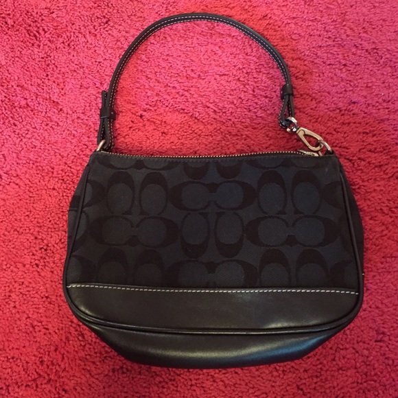 small coach black purse