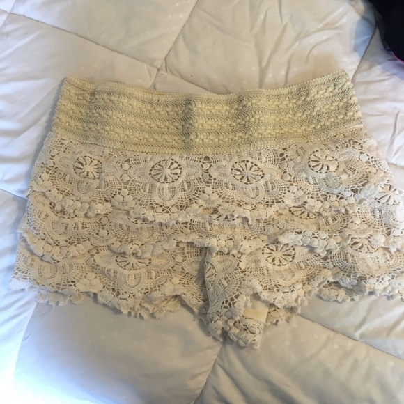 Crochet shorts