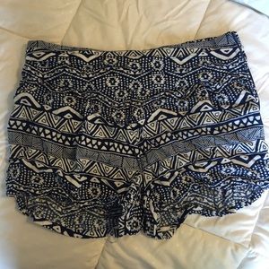 Tribal print shorts