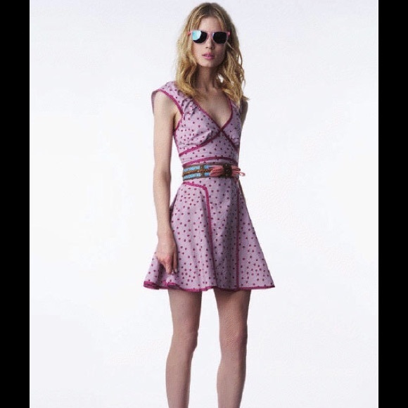 Zac Posen Dresses Zac Posen For Target Pink Polka Dot Dress Nwot