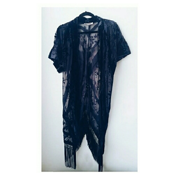 Urban Outfitters Midnight Blue Sheer Kimono