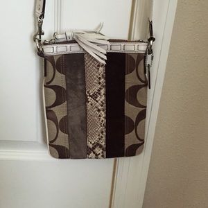 Fringe Zippered COACH Crossbody Bag