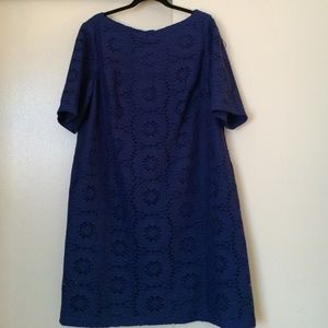 Adrianna Papell blue shift dress