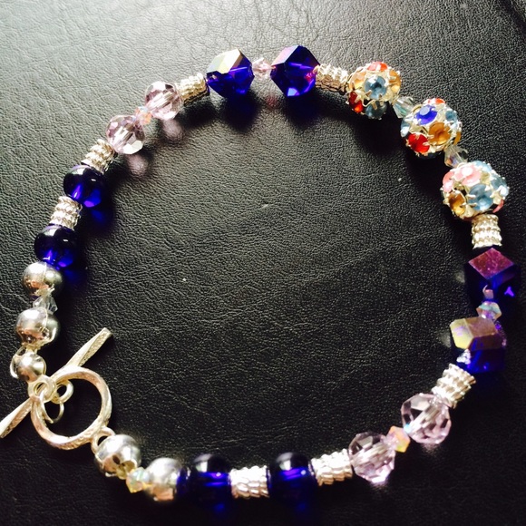 Sterling silver and Swarovski crystal bracelet