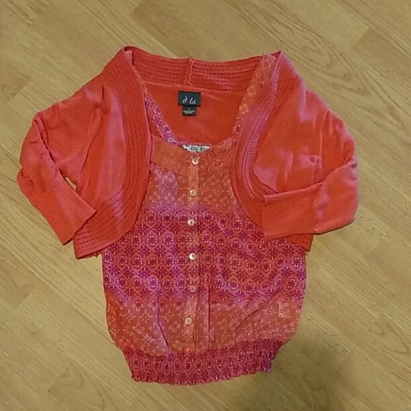 Cardigan and top bundle