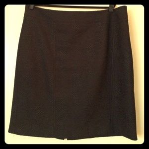 Tahari black pencil skirt