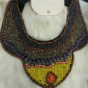 Bib statement necklace