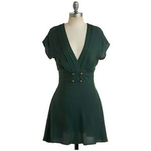 Modcloth forest green dress