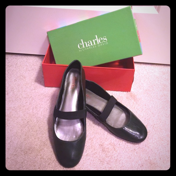 Charles by Charles David Dark Green Ballet Flats