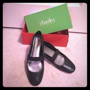 Charles by Charles David Dark Green Ballet Flats