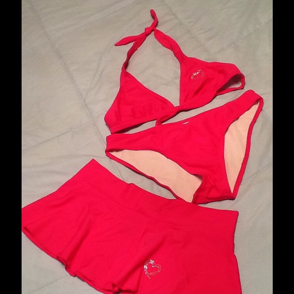 Hot pink bikini