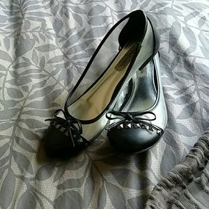 Aeropostale Black & clear flats