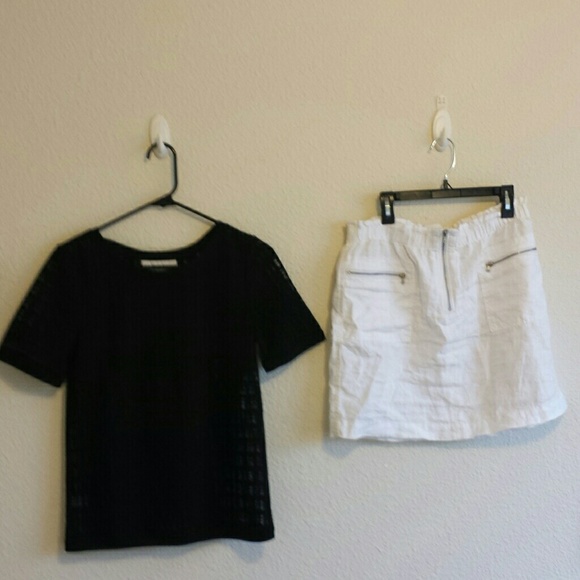 Sheer Loft (Lou Grey) Top and Skirt Sizr Xs NWT
