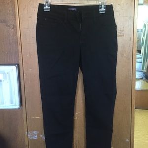 Black NYDJ Petite ankle skinny jeans