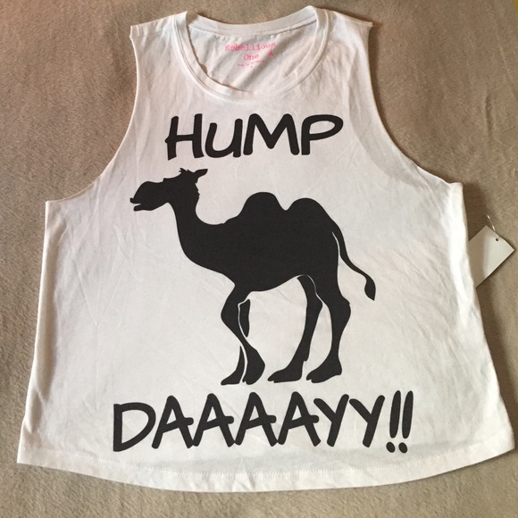 Rebellious One Tops - Rebellious One Hump Day Sleeveless Shirt