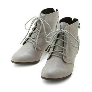 Modcloth grey chelsea booties