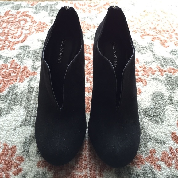 Black Suede Booties